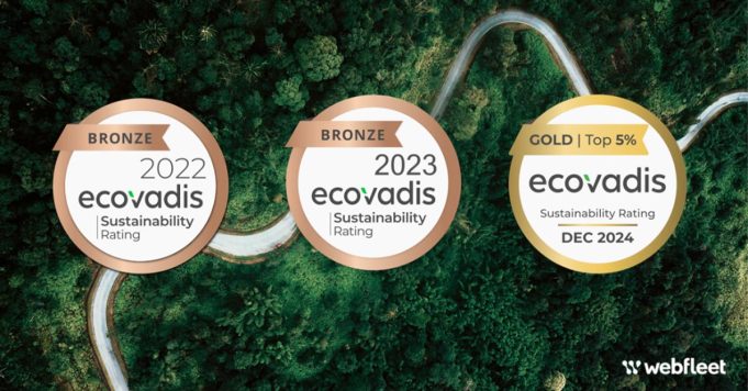 Webfleet franchit un nouveau cap en matière de durabilité et décroche la médaille EcoVadis « Gold »